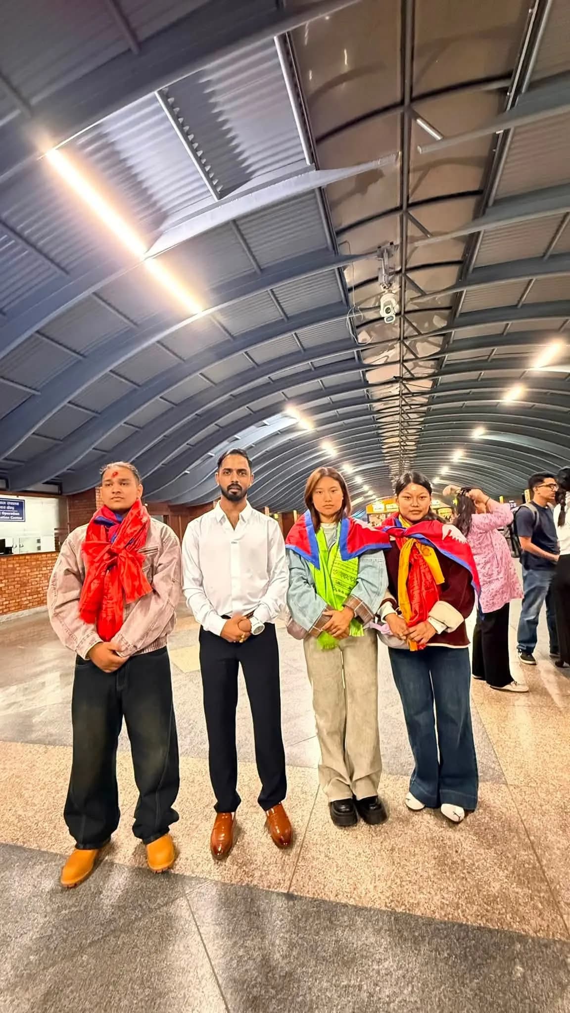 Departure day send-off