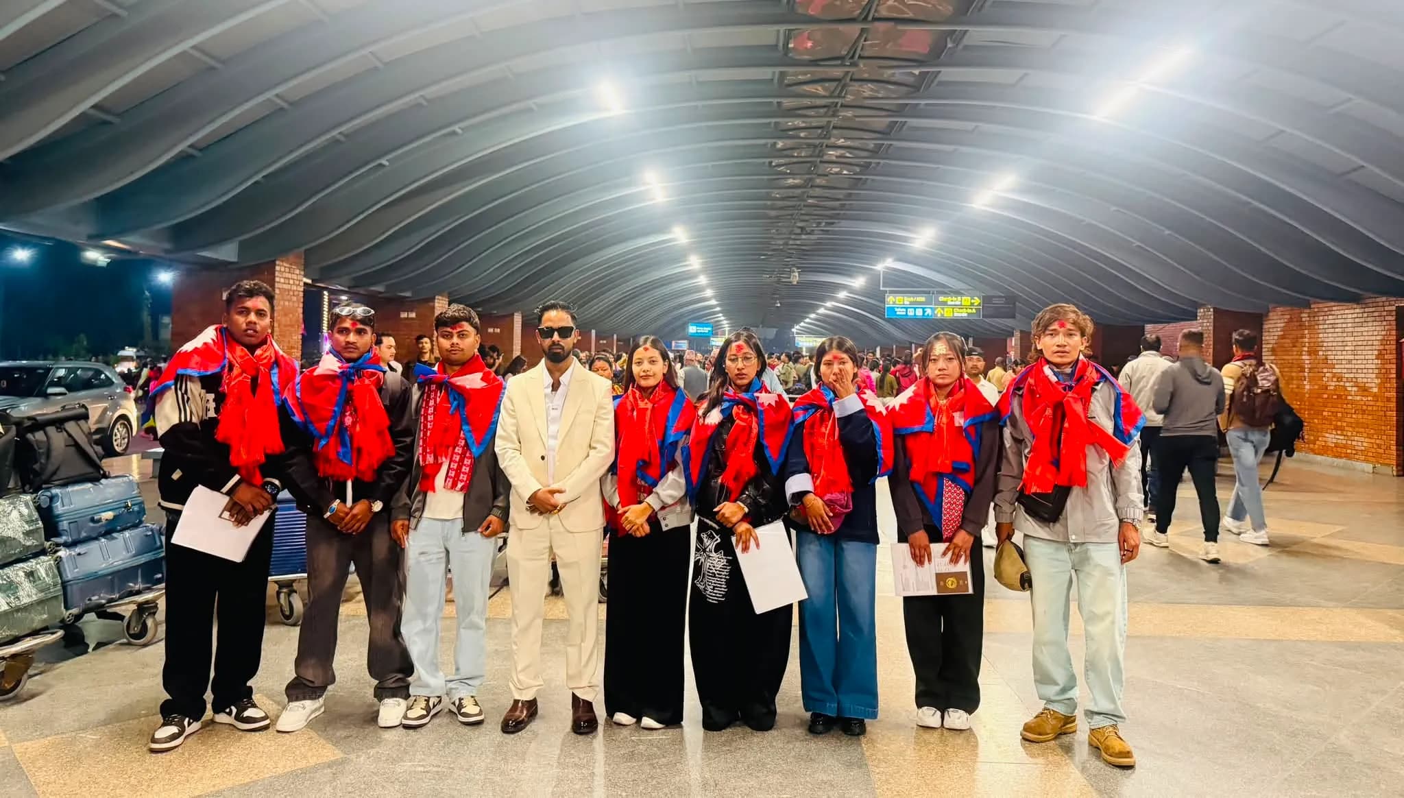Group send-off to Japan